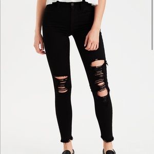 AR Next Level High Waisted Crop black jeggings